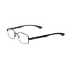 SAV Eyewear Men's Optitek Computer 2101 Black Round Reading Glasses, 34 mm + 1.5