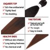 Pre-stretched Braiding Hair Extension Professional Kanekalon Braiding hair 12 Inch 8 Packs Hair Extensions For Braids Ombre Natural Black To Brown (12Inch,#1B/30)