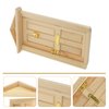 Wooden Dollhouse Door Dollhouse Door 1 12 Scale, Mini Wooden Door, Dollhouse Front Door 1 12 Scale, Mini Wooden Door for Dolls DIY Dollhouse Furniture Accessories 1:12 Wood Door