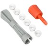 Ginsey Home Solutions One Toilet Seat Tightening Kit, 1, Gray