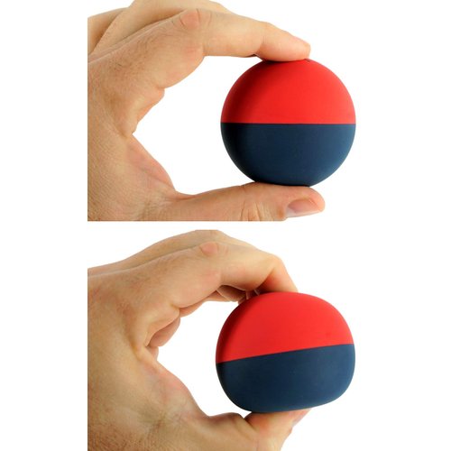 JA-RU Super Bounce Balls (6 Balls Assorted) 2.3 Inch Dual Color Bouncy Balls for Kids. Rubber Stress Ball, Stocking Stuffer, Treasure Box Toys for Classroom & Party Favors 990-6p.