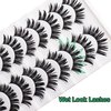 Losha False Eyelashes Spiky Manga Lashes Natural Look 20mm Fluffy Anime Wet Look Lashes 10 Pairs Fake Eyelashes Pack for Cosplay (03)