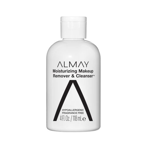 Almay Moisturizing Makeup Remover & Cleanser, Stocking Stuffer for Women, Hypoallergenic, Fragrance-Free, Removes Regular and Longwear Makeup, 4 Fl Oz