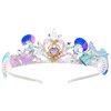 YARIEW Mermaid Crown, Fish Scales Seashell Headband Tiara for Women and Girls, Mermaid Birthday Party Decorations, Christmas Prom Gift