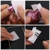 2600 Pcs Lint Free Nail Wipes for Gel Nail Disposable Nail Polish Remover Wipes Cotton Pads White, 8 Pack
