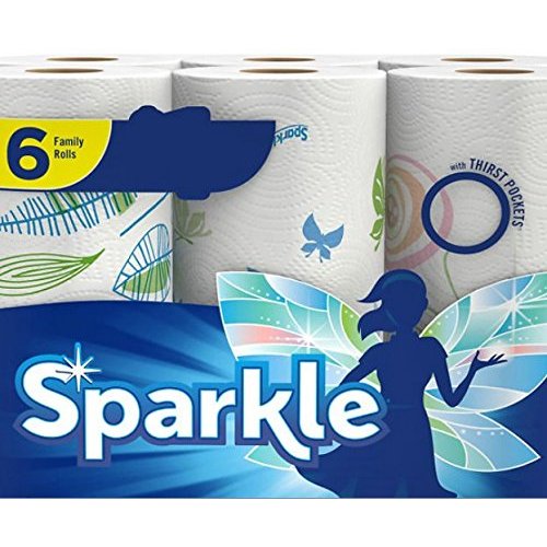 Sparkle Spirited Prints Full Sheet Paper Towels 44.0 ea, 6 Family Rolls