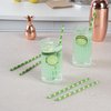 Restaurantware 7.8 Inch Paper Straws For Drinking 100 Sturdy Eco-Friendly Paper Straws - Premium Bamboo Stalk Design Green Paper DurablePaper Straws Vibrant Colors For Cold Drinks