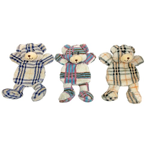 Multipet Berman Bear 15" Dog Toy with Squeakers (Assorted Color, 1 Pack)