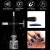 heemeei 5 in 1 Cat Eye Magnet for Nails, 2Pcs Multifunctional Cat Eye Gel Nail Polish Magnet, Upgraded Strong Magnetism Cross Nail Magnets for 3D Nail Art Design DIY Home Salon Manicure (Black)…