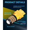 Yorkim 3157 LED Bulb Amber 3157 LED turn signal bulb 3157 LED blinker bulb 3157a 4157 3056 3156 3057 4057 3457 led bulb tail light brake light, Pack of 2