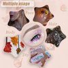 Face Body Glitter, Hair Glitter Sparkles Chunky Body Face Glitter Gel for Girls Makeup Singer Concerts Mermaid (White+Silver+Pink+Gold+Blue)