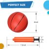 Mini Basketball Set for Pop Shot Basketball Games 6 inch Premium Junior Basketballs Great for Indoors Basketball Hoops, Outdoors & Arcade Game Replacement Basketball for Pool Beach Outdoor 4 PCS