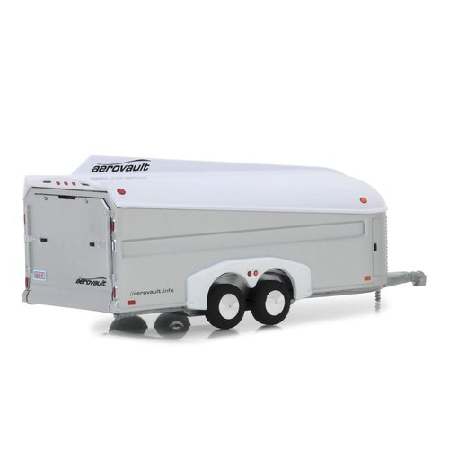 Aerovault MKII Trailer Silver with White Top Hobby Exclusive 1/64 Diecast Model by Greenlight 30008