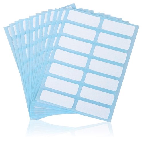 File Folder Labels Name Filing Envelopes Label Stickers, 0.5 x 1.5 in, Small Label Nametags for Jars, Bottles, Food Containers, File Folders (2 Pack)