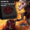 GU BEI TE 7-in-1 Fingertip Gyro Roulette DND Dice,Cool Spinning Games Fingertip Gyro, Metal Dice Set with Gift Box for Roleplaying Games Dungeons and Dragons RPG MTG Table Games