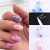 Nail Art Graffiti Pen Set 12Pcs Waterproof Drawing Marker Pen For Nails Neon Enamels Black White Quick Dry Nail Art Painting Pen DIY Abstract Lines Pen for Nail Art Nail Salon Supplies