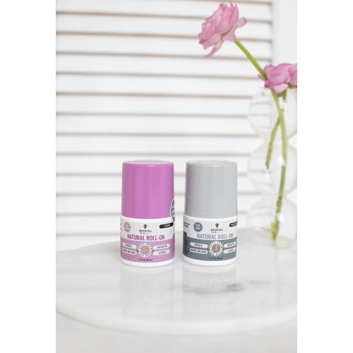 BEE and YOU All Natural Deodorant for Women, Single Pack, Roll On, Propolis, Shea Butter, Mineral Zinc, Floral Fresh Scent, Light, Fresh Cooling