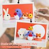 Coopay Crochet Kit for Beginners Kids Adults - Cute Penguin, Chicken, Rabbit & Fox, Complete Crochet Set with 4 Different Crochet Patterns, DIY Amigurumi Kit Crochet Animal Kit with Case & Instruction