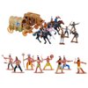 NWFashion 55PCS/Set West Cowboys American Indians Plastic Figure Toys Playset Accessories