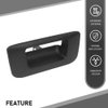 G-PLUS Tailgate Handle Bezel Compatible with Chevy Silverado/GMC Sierra 1500 2500HD 3500HD 2007-2014 Rear Tail Gate Latch Handle 15927251 GM1916107 22755303