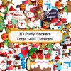 Creammuffin Stickers Party Supplies Kits for Toddlers, Children 3D Puffy Christmas Stickers