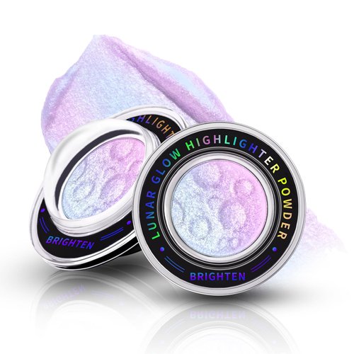 HOSAILY Chameleon Face Highlighter Palette, Multichrome Glitter Shimmer Highlighter Makeup, Holographic Sparkle Color Shifting Inner Corner Eye Highlighter Illuminator, Silky Creamy Mineral Eyeshadow2