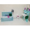 My Fancy Life Dollhouse Furniture - Bathing Fun with Bath Tub and Toilet Playset