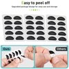 Eyeglass Nose Pads - Grip Added, Upgraded Soft Silicone Adhesive Glasses Nose Pad, Anti-Slip Nose Pads for Glasses Full Plastic Frames Sunglasses (5 Clear Pairs)
