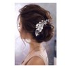 Wedding Hair Accessories for Brides, Beusoulover Bridal Hair Accessories, 5 Pieces (Pearl Hair Comb + 4pcs Silver Hair Pins) for Women and Girls, Brides, Bridesmaids (silver)