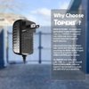 TOPENS TS24-U AC-DC Power Supply Adapter 100-240VAC to 36VDC 24W Transformer for Automatic Gate Openers LED Strip Lights