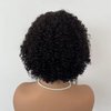 KESEN human wigs short curly wig with bangs 100% brazilian virgin human hair no lace front wigs burgundy Natural Black human wig glueless wig for black women 10 inch