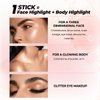SACE LADY Jelly Highlighter Stick, Face Glow Sticks with Watery Radiant Finish, Easy Blend & Long Lasting, Multi-Use Cream Highlighter Makeup 3 Colors (01 PEARL, 1pc)