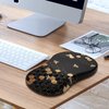 iCasso Ergonomic Mouse Pad Wrist Support, Wrist Rest, Comfortable Computer Gel Mouse Pad for Laptop, Memory Foam,Pain Relief Mousepad with Non-Slip PU Base for Office Home (Honeycomb)