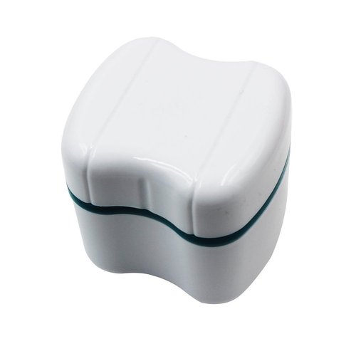 Denture Cup with Strainer,1 Box Denture Brush Retainer Case, Denture Case with Lid,Denture Bath Box for Cleaning, Store and Retrieve