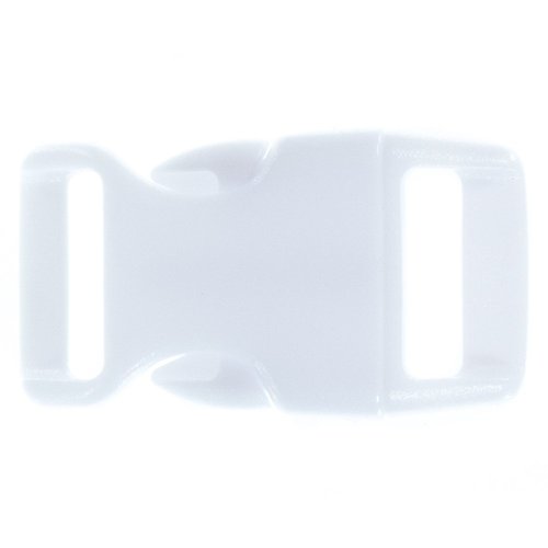 Paracord Planet 5/8 Inch Contoured Side Release Buckle (White Cloud, 25 Pack)