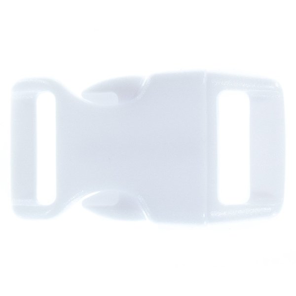 Paracord Planet 5/8 Inch Contoured Side Release Buckle (White Cloud, 25 Pack)