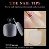 AddFavor 240pcs Toe Nail Tips Matte Soft Gel x Toenail Tips Full Cover Square Acrylic Artificial False Fake Toe Nails Tips for Salon and Home Foot Pedicure Manicure