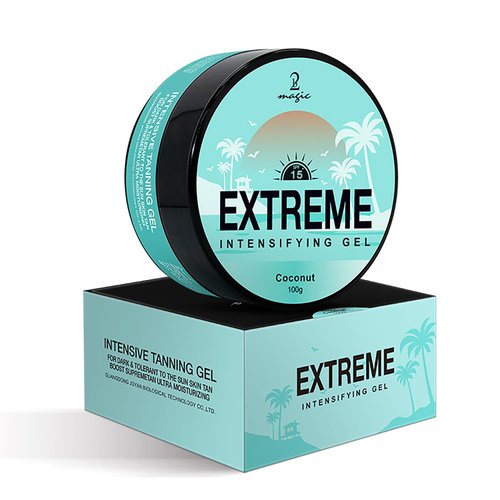 Intensive Tanning Gel,Dark Tan Accelerator Gel for Outdoor Sun & Tanning Beds (Cocount)