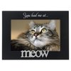 Malden International Designs 4964-46 Expressions You Had Me at Meow Black Wood Picture Frame, 4x6, Black