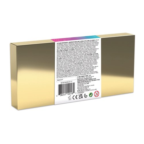 3C4G Pink and Gold Lip Gloss Set 10 Pack - Kids Lip Gloss for Girls & Teens - Vanilla Flavored Hydrating Lip Gloss Set - Colors Include Pink, Purple, Nude & More! - Ages 8+ by Make It Real