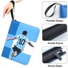 400 Pockets Soccer Card Binder for Soccer Trading Cards Collectors,Portable Waterproof Soccer Card Storage Bag with Removable Sleeves,Compatible with Sports TCG Soccer Cards 2024-2025