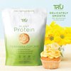 TRU Plant Based Protein Powder, BCAA, EAA, 20g Vegan Protein, 100 Calories, 27 Vitamins, No Artificial Flavors 25 Servings (Peanut Butter Banana Cupcake)