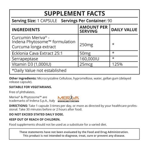 Serranol | Health & Recovery Enzyme Supplement | 90 Caps