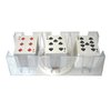 DNB Revolving Playing Card Tray - 9 Deck Plastic Rotating Canasta Card Holder