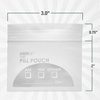 Pill Bag Pouch, Reusable Plastic Pill Organizer Bags, Size 3" X 2" 3 Mil (Pack of 100)