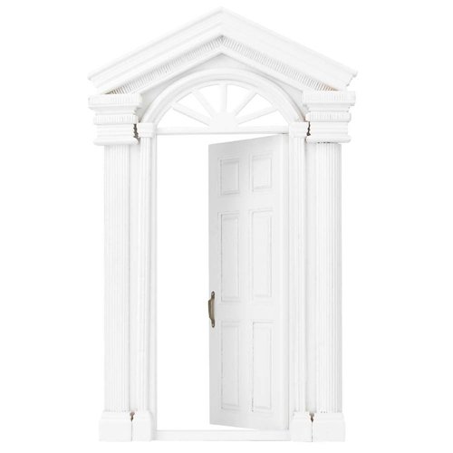 Tnfeeon Dollhouse Door, Dollhouse Furniture Wooden Dollhouse Door, for Dollhouse Decoration Bedroom Kitchen for Front Door