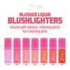 Juvia's Place Blushed Liquid BlushLighter Rosey Posey Glow - Liquid Blush for Cheeks with Luminous Glow, Long-Wearing, Buildable & Highly-Pigmented Makeup Blush, Easy to Blend Liquid Blush