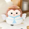 BSTAOFY Cute Angel Soft Plush Pillow with Wings & Halo Collection Squishy Angel Stuffed Animal Valentines Cushion Christmas Holiday Birthday Gifts for Kids, 12’’