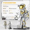 FarBlocked Space Astronaut Building Block for Boy 12+, Astronaut Building Block Set Flexible Space Explorer Toy with Display Stand, Cool Spaceman Building Set for Adults, 966Pcs