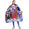 DOKKIA Barber Cutting Cape Hairdressing Salon Cloth Hair Styling Apron Cover Gown Grown-ups (50"×60", CARTOON ANIME PRINT)